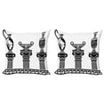 thumbnail image 1 of Ambesonne Retro Throw Pillow Cover 2 Pack, Hellenic Vase Design, 24", Black and White, 1 of 2