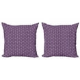 thumbnail image 1 of Ambesonne Retro Throw Pillow Cover 2 Pack, Ornate Rhombuses and Dots, 20", Multicolor, 1 of 2