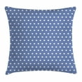 thumbnail image 1 of Retro Throw Pillow Cushion Cover, White Polka Dots on Blue Background Romantic Classical Vintage Style Pattern, Decorative Square Accent Pillow Case, 18 X 18 Inches, Violet Blue White, by Ambesonne, 1 of 2