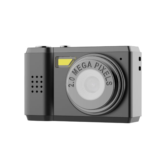 Retro Thumb Camera, 1080P Video & Photo, Portable Lanyard, Perfect Birthday Gift for Vlogging, Travel & Adventure Recording，Black