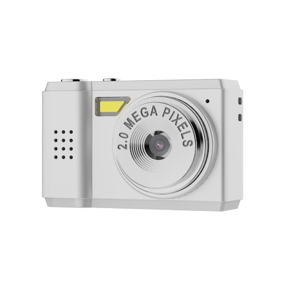 Retro Thumb Camera, 1080P Video & Photo, Portable Lanyard, Perfect Birthday Gift for Vlogging, Travel & Adventure Recording,Silver