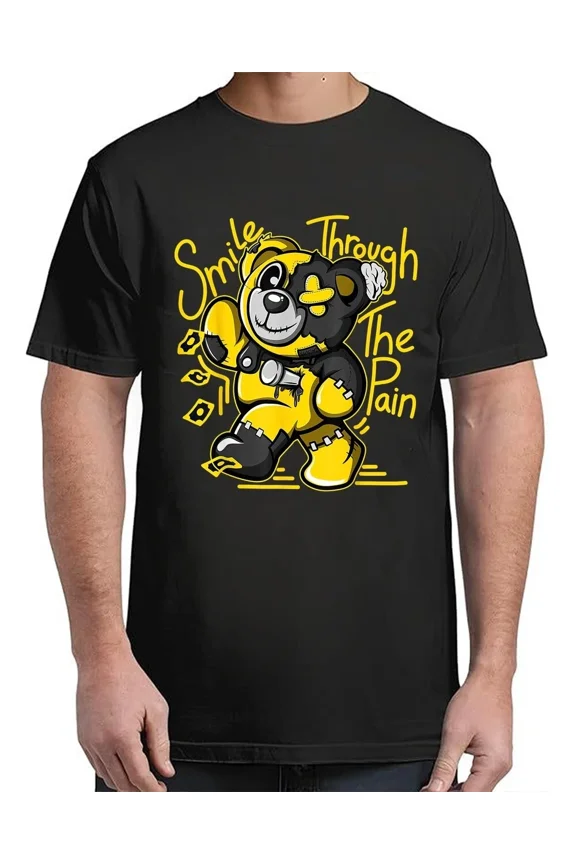 Retro Thunder Yellow 4s Black White Color Match T-Shirt Vibe for Adults S-4XL