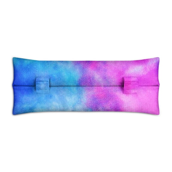 Retro Tie Dye Post Surgery Pillow - 2-Inch Thick Seatbelt Protector for Heart/Breast Surgery Recovery - Machine Washable & Travel-Friendly (Psychedelic Swirl)