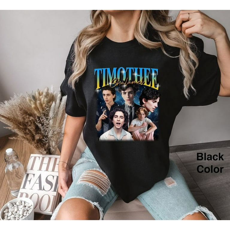 Retro Timothee Chalamet Comfort Colors Shirt Timothee Chalamet Shirt Timothee Chalamet Sweatshirt Retro Vintage Shirt Gift For Friends unisex soft style t shirt graphic tees cheap Walmart