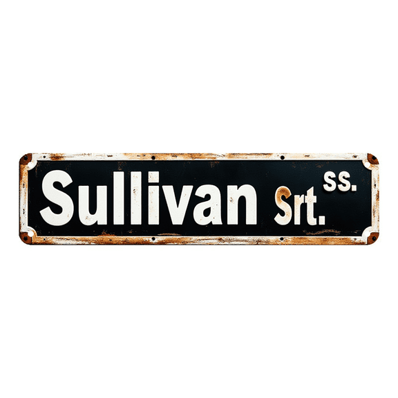 Retro Tin Sign 16x4 Inch - Sunset Drive Design - Ideal for Man Cave, Bedroom, Outdoor - man cave accessories, street signs for bedroom, funny room decor