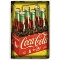 thumbnail image 1 of Retro Tin Sign Metal Poster Vintage Wall Decor Coca Cola Coke for Pub Restaurants Cafe Club Plaque Man Cave Wall 8x12 Inch, 1 of 7