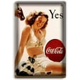 thumbnail image 1 of Retro Tin Sign Metal Poster Vintage Wall Decor Sexy Girls Coca Cola Coke for Pub Restaurants Cafe Club Plaque Man Cave Wall 8x12 Inch, 1 of 11