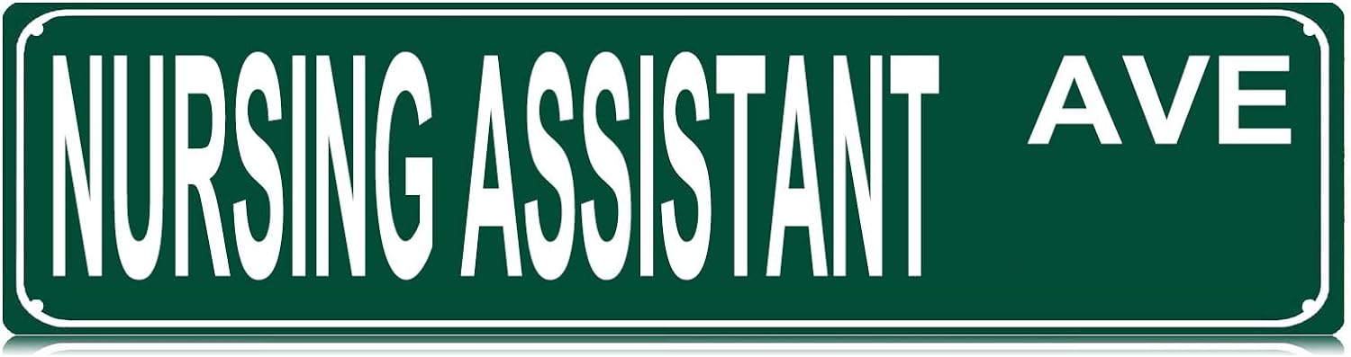 Assistant Sign Retro Tin Sign Nursing Assistant Sign 4x16 Inch 10x40 CM - Walmart.com