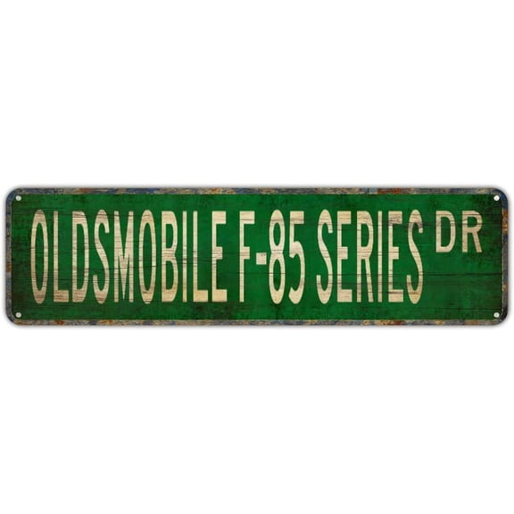 Retro Tin Sign OLDSMOBILE F-85 SERIES DR Vintage Metal Sign 4x16 Inch 10x40 CM