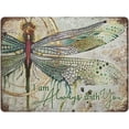 thumbnail image 1 of Retro Tin Sign Vintage Thick Metal Tin Sign,Dragonfly I Am Always with You Tin Sign,Gift for Mother,Gift for Father,Size 8x6 Inches, 1 of 5