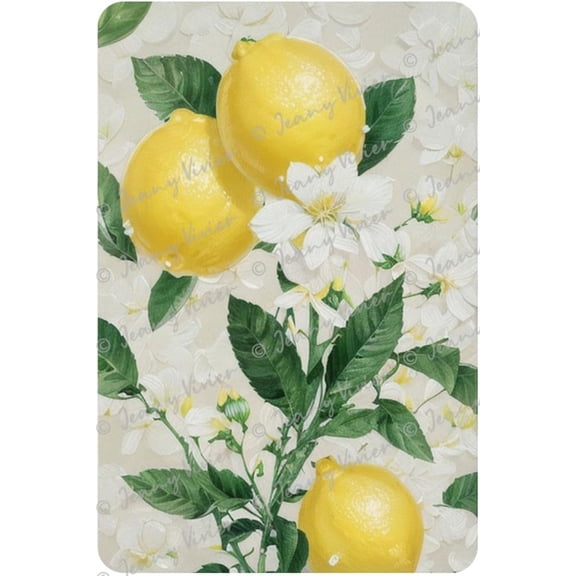 Retro Tin Signs Lemon Citrus Botanical Metal Sign, Lemon And Lime Decorations For Kitchen, Indoor & Outdoor Use, Waterproof, Lemon Decor, Lemonade Gifts, 12x8 inches