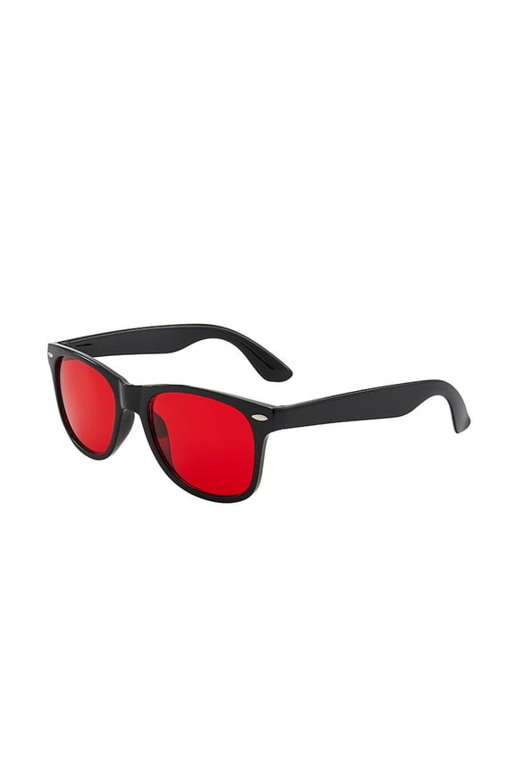 Retro Sunglasses with UV400 Protection Candy Colored Lens Sunglasses Classic PC Frame Sunglasses for Everyday Fashion