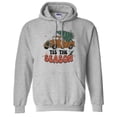 thumbnail image 1 of Retro Tis the Season Hoodie Sweatshirt Unisex 2X-Large Grey, 1 of 5