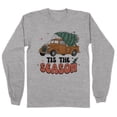 thumbnail image 1 of Retro Tis the Season Long Sleeve Shirt Unisex 3X-Large Grey, 1 of 5