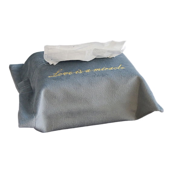 Retro Tissue Box Cover Waterproof Napkin Storage Box Container Case Decorative Tissue Holder Box Bag for Living Room Bathroom Night Stands Bedroom Dressers Car 10"X7"