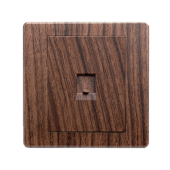 Retro Toggle Switch Socket Panel Wood Grain Color Light Switch Lan Port Computer Telephone Tv Wall Power Switch Socket