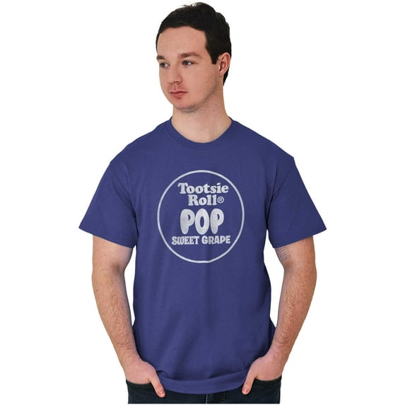 Retro Tootsie Pop Flavor Sweet Grape Men's Graphic T Shirt Tees Brisco Brands S