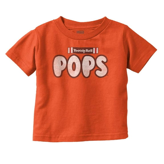 Retro Tootsie Roll Pop Lollipops Logo Toddler Boy Girl T Shirt Infant Toddler Brisco Brands 12M