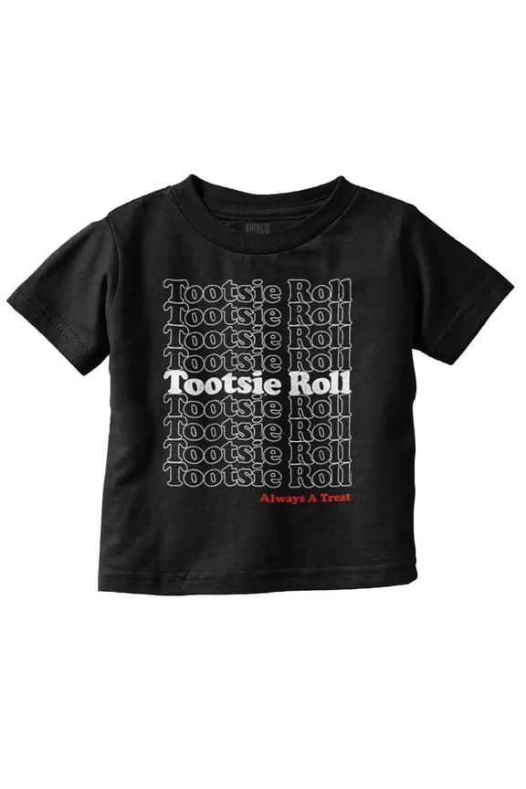 Retro Tootsie Roll Vintage Candy Logo Toddler Boy Girl T Shirt Infant Toddler Brisco Brands 24M