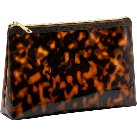 Retro Tortoise Printed Makeup Cosmetic Bag Mini Pouch