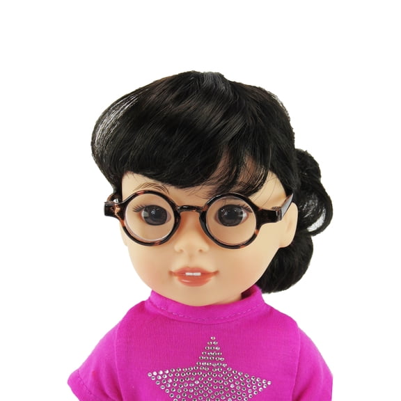 Retro Tortoiseshell Round Glasses for 14.5" Dolls