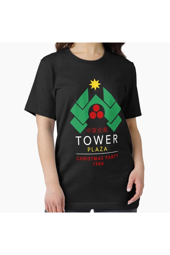 Retro Tower Holiday Party Structure Tribute Unisex T-Shirt, up to size 5XL