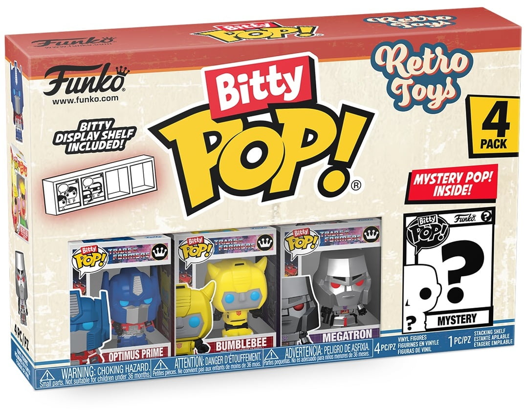FUNKO Bitty POP!: Retro Toys - Transformers 4-Pack