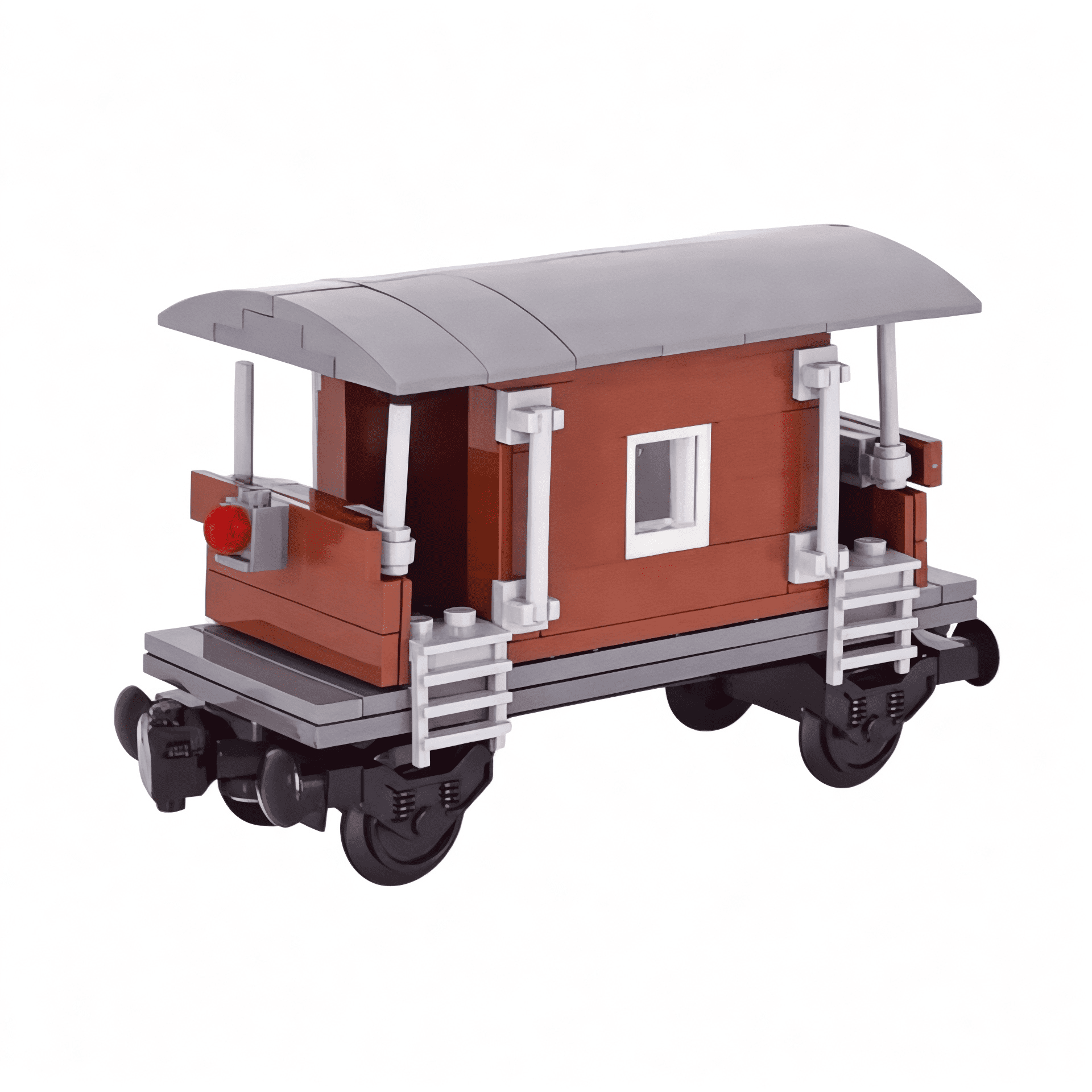Retro Train Caboose Carriage Building Bricks Set | General