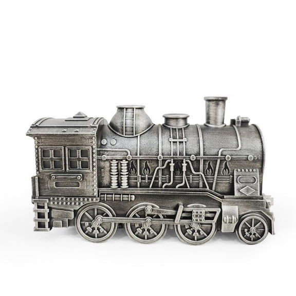 Retro Train Humidifier – Ultrasonic Aromatherapy Diffuser with Remote, LED Light & Quiet Operation, 300ml(Silvery)