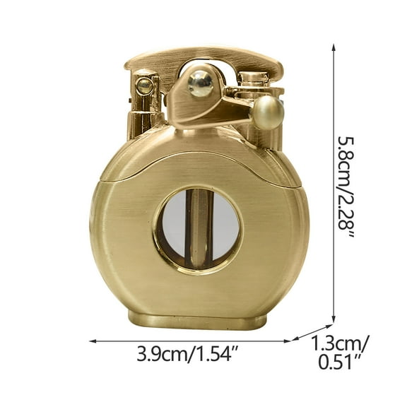 Retro Transparent Kerosene Lighter High-grade Kerosene Lighter Collection Type Lighter