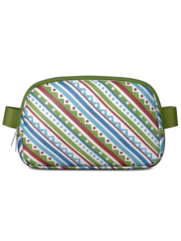Retro Travel Sling Bag – Artistic Fanny Pack for Women – Durable Polyester Waist Pouch
