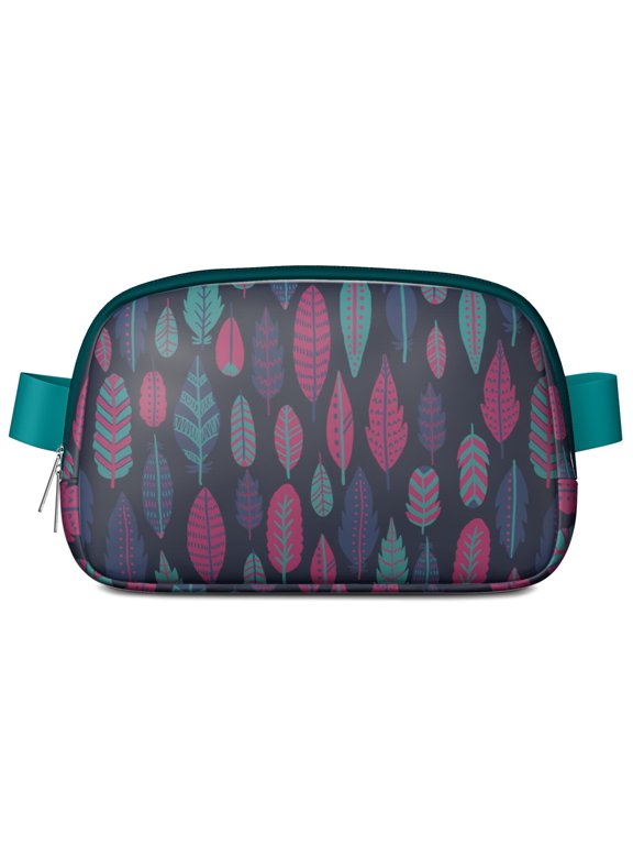 Retro Travel Sling Bag – Artistic Fanny Pack for Women – Durable Polyester Waist Pouch