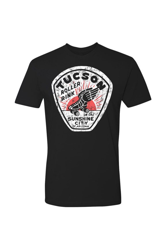 Retro Travel Tee T Shirt Roller Skate Tucson AZ Roller Rink
