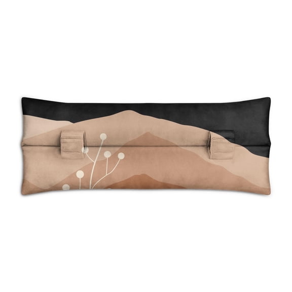 Retro Tribal Mastectomy Pillow - Post Heart Surgery Seatbelt Cushion, Abstract Design, Soft Material