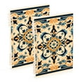 thumbnail image 1 of Retro Tribal Pattern Ring Binder Notebook Journey Note Diary College Ruled Spiral Notebook Study Loose Leaf Paper A5 60 Pages, 1 of 8