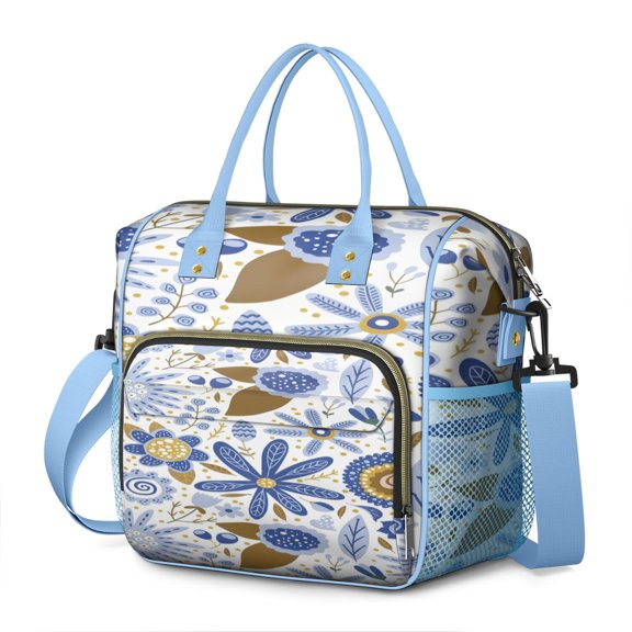 Retro Tribal Rustic Style Lunch Bag - Large Waterproof Tote for Office Workers
