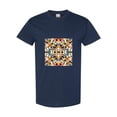thumbnail image 1 of Retro Tropical Geometry Sunset Abstract Pattern Graphic T-Shirt, for men & women, up to size 5XL, 1 of 3