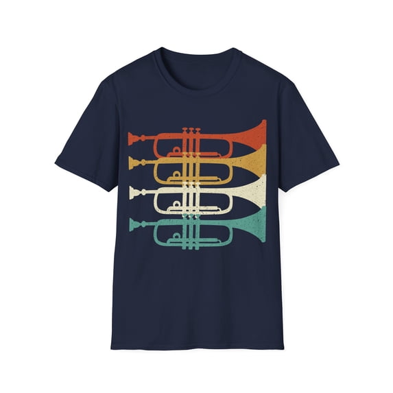 Retro Trumpet Player Musician Music Playing Expert TShirt