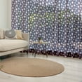 thumbnail image 1 of Retro Tulle Curtains with Rod Pocket, Illustration of Concentric Circles Little Dots Short Vertical Lines, Sheer Drape for Wedding Party 2 Panels, 7 Sizes, Dark Purple Pale Pink, by Ambesonne, 1 of 3
