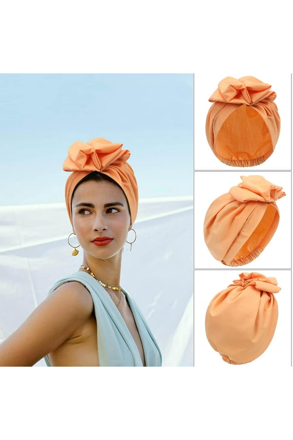 Retro Turban, Head Wrap Scarf, Women's Cotton Headband for Hair Styling, Soft Stretch Hijab for Daily Wear, Braids, and Sleep