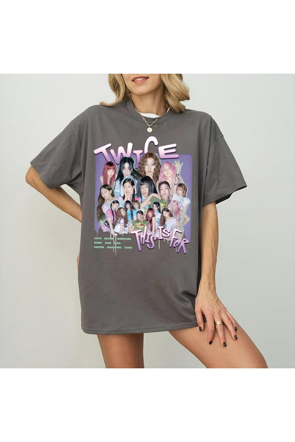 Retro Twice This Is For T-shirt, Four Twice Tee, Twice World Tour 2025 Shirt, Twice Ready to Be Tour, Twice World Tour Gift Twice Kpop Shirt