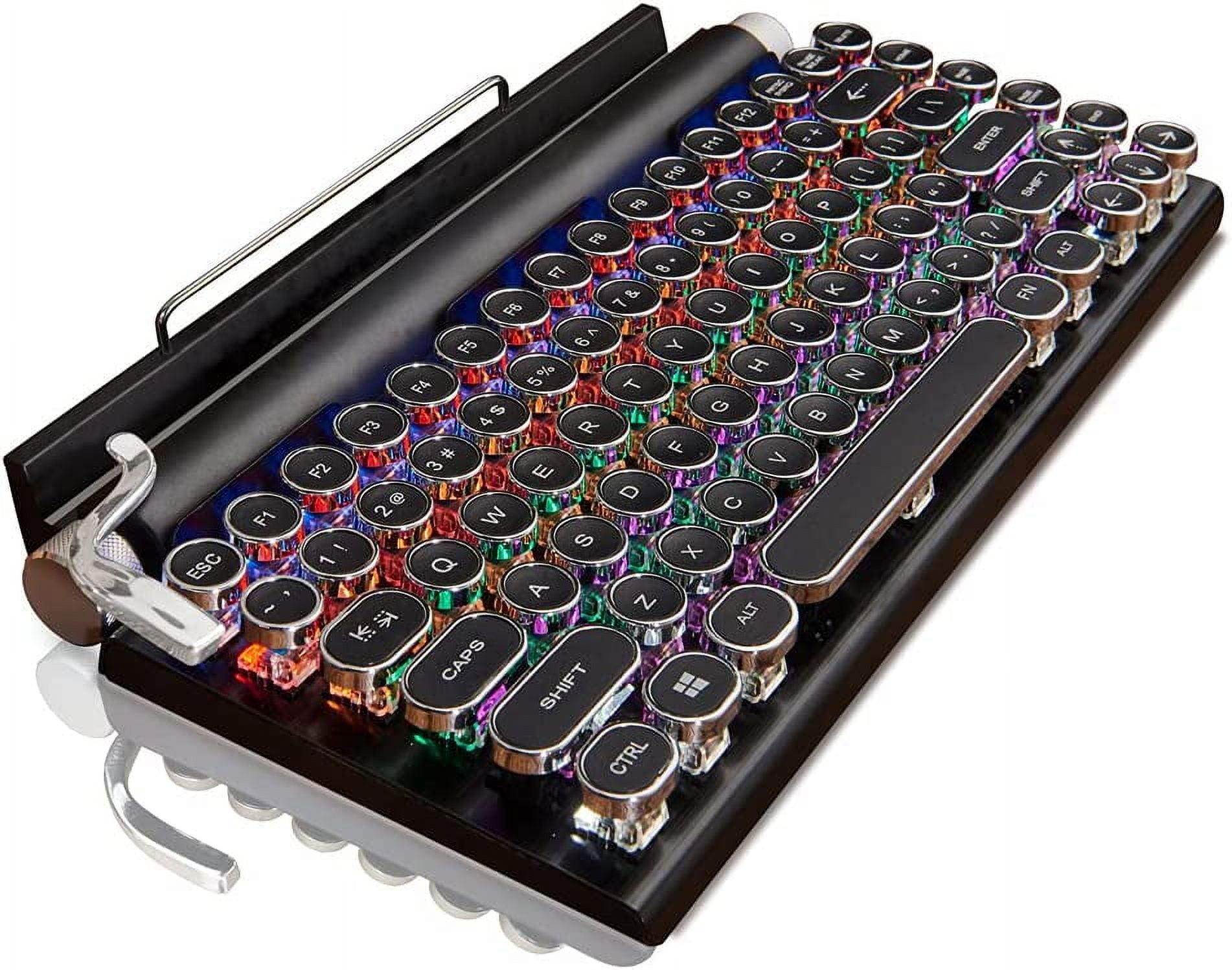 Retro Typewriter Keyboard, 7KEYS Electric Typewriter Vintage with