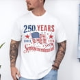 thumbnail image 1 of Retro USA 250th Anniversary T-Shirt – Patriotic Independence Day Flag Tee, 1 of 4