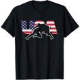 thumbnail image 1 of Retro USA Wrestling Apparel American Shirts for US Wrestler T-Shirt, 1 of 4