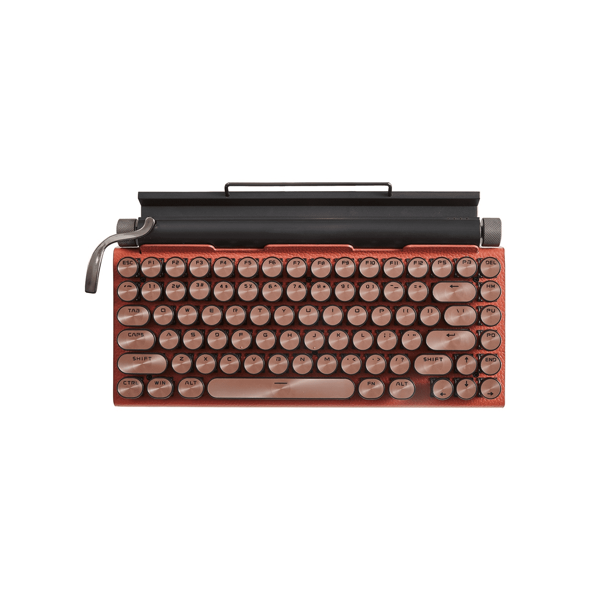 Retro USB Mechanical Typewriter Keyboard for Desktop PC/Laptop orange
