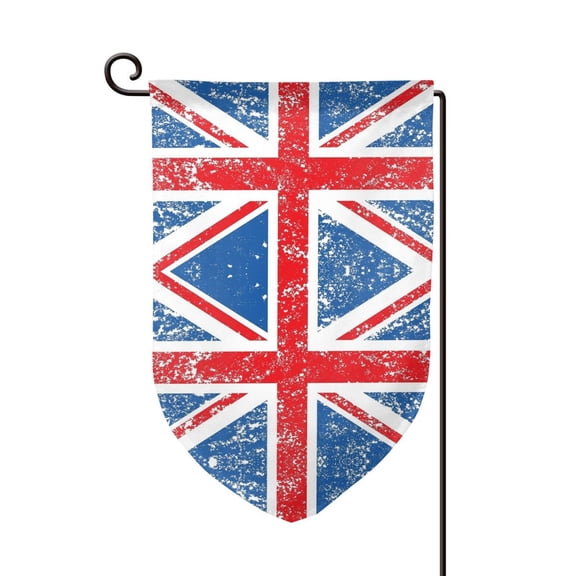 Retro Union-Jack Flag Garden Flag Double Sided Flags with Vivid Color for Yard Lawn Garden Decor 12.5 x18 Inch Fillet
