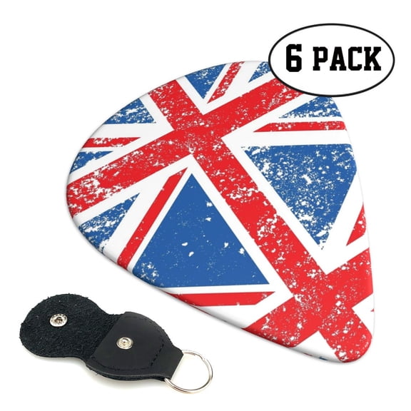 Retro Union-Jack Flag Guitar Picks for Guitar Bass Music Instruments Women Men Guitar Picks