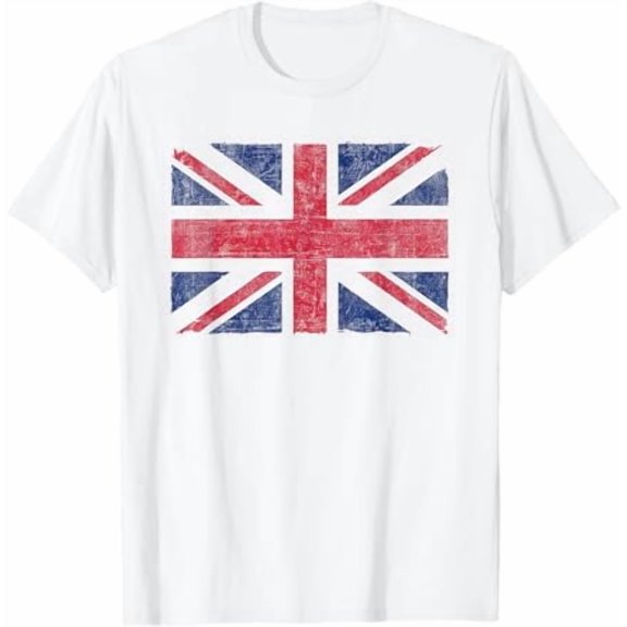 Retro Union Jack Vintage British Flag Great Britain UK T-Shirt