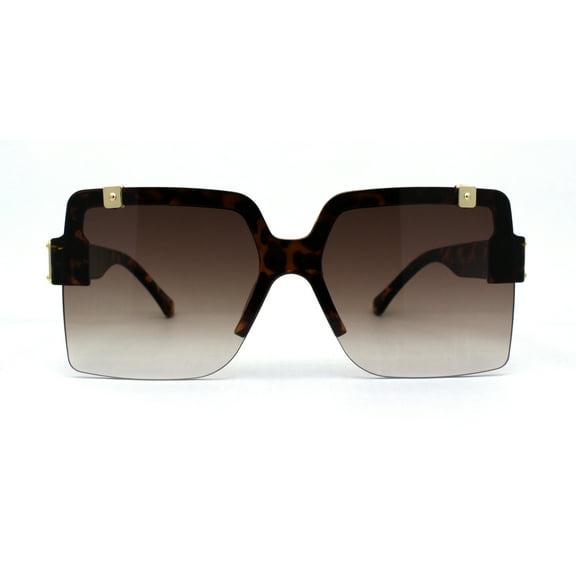 Retro Unique Flip Up Mafia Plastic Sunglasses Tortoise Brown