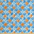 thumbnail image 1 of Ambesonne Retro Fabric by the Yard Upholstery, Classic Argyle Like Design, 3 Yards, Blue Pale Blue, 1 of 4